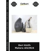 Özel Üretim Kamp Aksesuar Outdoor Deri Kılıflı Matara Alk3924