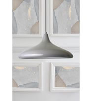 Gri Metal Sarkıt Avize, Salon, Mutfak, Kafe, Butik Aydınlatma