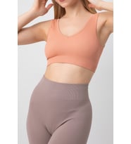 DoReMi Seamless V Yaka Ripli Kalın Askılı Spor Sütyen