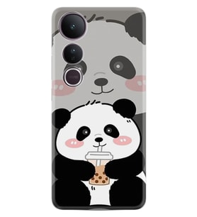 Vivo V50 Lite Kılıf Boutique Baskılı Resimli Milkshake Panda Pcode -058