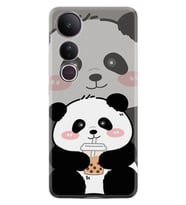 Vivo V50 Lite Kılıf Boutique Baskılı Resimli Milkshake Panda Pcode -058