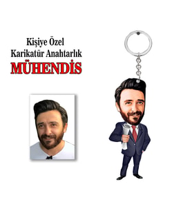 Kisiye Özel Karikatür MÜHENDİS anahtarlık