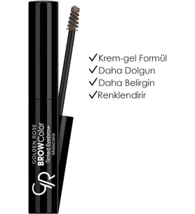 Brow Color Tinted Eyebrow Mascara No: 02 Light Brown - Fiber İçerikli Kaş Maskarası
