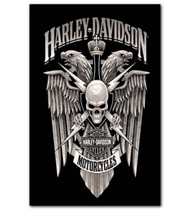 CakatabloEski Harley Davidson Görseli MDF Tablo