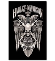 CakatabloEski Harley Davidson Görseli MDF Tablo