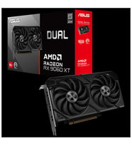 ASUS VGA DUAL-RX9060XT-16G-AMD-RADEON-RX 9060 XT-16G-16GB GDDR6-128bit-3250MHz-HDMI-2xDP-EKRAN KARTI