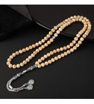 Sedef Doğal Taş Tesbih 99luk - 6mm (Çok Renkli)