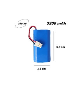 360 S5 Batarya (YÜKSEK KAPASİTE) 3200mah Pil Akıllı Robot Süpürge Batarya Değişimi