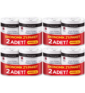 Neutrogena Norveç Formülü Hızlı Emilen Bakım Kremi 200ML+200ML 400ML Avantaj PK (4 Lü Set)