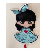26X12 CM KIZ ÇOCUK İÇİN TÜYLÜ APLİKE