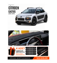 CITROEN CACTUS (2014-2017) Uyumlu Torpido Örtüsü Torpido Kılıfı - Siyah