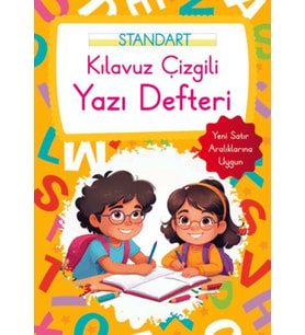 Kılavuz Çizgili Yazı Defteri Büyük Boy - Turuncu