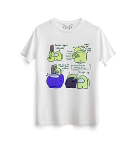 Among US Dijital Baskılı Çocuk Beyaz Tshirt