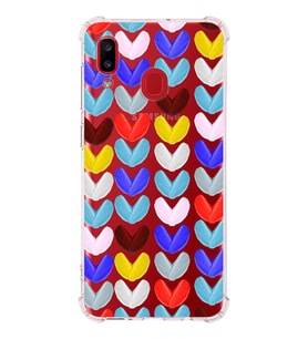 PrintiFy Samsung Galaxy A30 Uyumlu Water Color 1 Baskılı Şeffaf Köşe Korumalı Antişok Kılıf