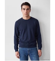LC WAIKIKI İndigo Bisiklet Yaka Uzun Kollu Erkek Pijama Üst