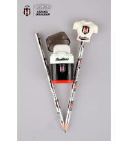 2023 YENİ SEZON LİSANSLI BEŞİKTAŞ 2'Lİ KURŞUN KALEM VE SİLGİLİ KALEMTRAŞ SETİ