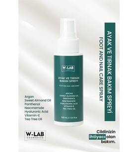 W-Lab Cosmetics Ayak ve Tırnak Bakım Spreyi 100 Ml