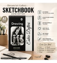 Dream Art Galery Çizim Defteri Sketchbook A/5, Eskiz Defteri (14.8 x 21)