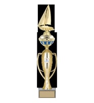 ODAK KUPA - Figürlü Kupalar - Yelken Figürlü Kupalar FG-074 B - 53 cm