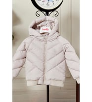 Erkek Bebek Kapüşonlu Kışlık Mont 51332 (Bej)