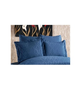 Monaco Bambu Jakar Kumaş Indigo Ikili Oksford 60x80cm Yastık Kılıfı-1324