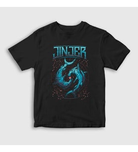 Presmono Unisex Çocuk Siyah Hammerhead Jinjer T-Shirt 160861tt