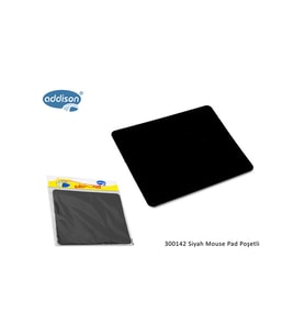 Addison 300142 Siyah Mouse Pad Poşetli