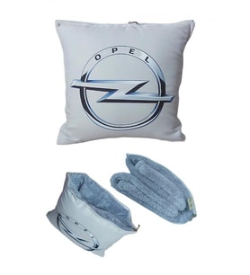 Opel Baskılı Battaniyeli Opsiyonel Yastık