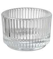 Tealight mumluk, saydam cam, 3.5 cm