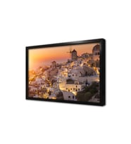 Santorini Adası Çerçeveli Mdf Tablo