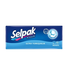 Selpak Klasik Mendil 4 Katlı 10X10 Paket (100 Adet)