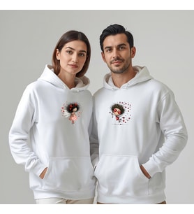 Sevgililer Günü Özel Kombin, 2 Ürün Kapüşonlu Hoodie Sweatshirt