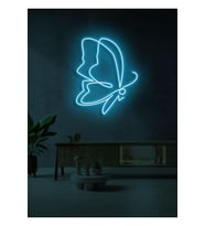 Kelebek Figürlü Neon Tabela