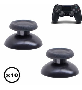 10 Adet Ps4 Analog Topuz Orjinal Yedek Parça Ps V1 V2 Tüm Ps4 Kollara Uyumlu Ps4 Analog Thumb Stick (Siyah)