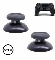 10 Adet Ps4 Analog Topuz Orjinal Yedek Parça Ps V1 V2 Tüm Ps4 Kollara Uyumlu Ps4 Analog Thumb Stick (Siyah)