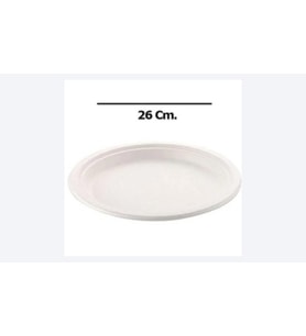ŞeyliŞeyler - Ekolojik Oval Karton Tabak 26 cm 25 Adet