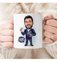 Kişiye Özel Tamirci Erkek Karikatürlü Kupa Bardak