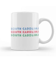 South Carolina state flag gift vintage Retro Rainbow Style Kupa Bardak Porselen