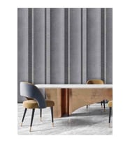 Dreamwall Pütürlü Duvar Desenli Silinebilir Sağlıklı Tekstil Duvar Kağıdı (Siyah-Gri)