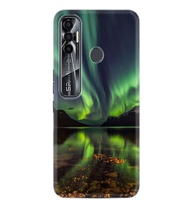 Tecno Spark 6 6 Go 8C 8 Pro 7 7 Spark 9 Pro Kılıf Desemli Silikon Kuzey Işıkları 1327