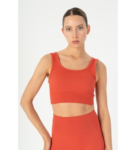 Maraton SlimFit Kadın Düz Yaka Kiremit Bra