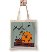 Adventure Time Making Bacon Pancakes Bez Çanta Uzun Saplı