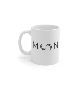 Moon Baskılı Kupa Bardak