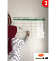 Planlayıcı Akıllı Kağıt Planner Sticker 2023  Kağıt Tahta Yazı Tahtası Takvim Aylık Monthly Set