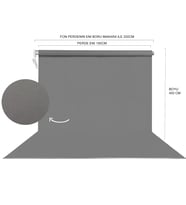 STÜDYO TEKNİK 190X400CM GRİ FON