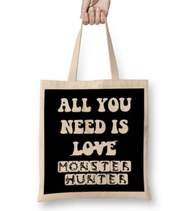 All You Need Is Monster Hunter Bez Çanta Uzun Saplı