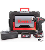 Kress Kuc31.2 20Volt/4.0Ah Li-Ion Çift Akülü Kömürsüz Profesyonel Şarjlı Darbeli Matkap (Çok Renkli)