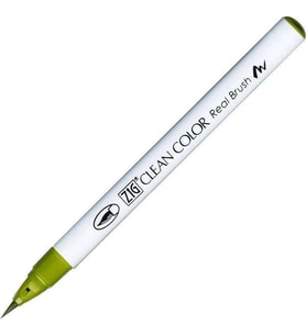 Zig Clean Color Real Brush Fırça Uçlu Marker Kalem 046 Mid Green 