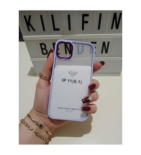İphone 11 Seffaf Renki Kenar Kılıf Modeli