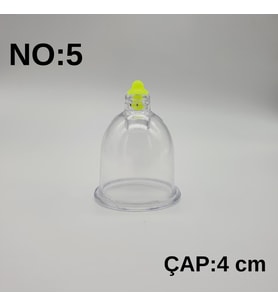Hacamat & Masaj Kupası No:5 Silikon Tıpalı 100 adet